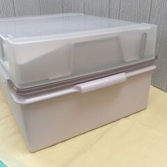 タッパーウェア トップカバー ディープ スーパーケース 高25㎝ 収納ケース Tupperware ピンク 西岡店の画像