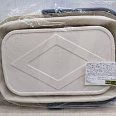 3coins 折りたたみバケツテーブル 持ち運び 高さ23cm 幅46cm 奥行き31cm 未開封 未使用の画像
