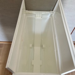 ゴミ箱スリム　ホワイト30Lの画像