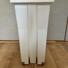 ゴミ箱スリム　ホワイト30Lの画像