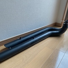 【未使用】ドラッグスター400用　ガレージT&Fドラッグパイプマフラー（ブラック）の画像