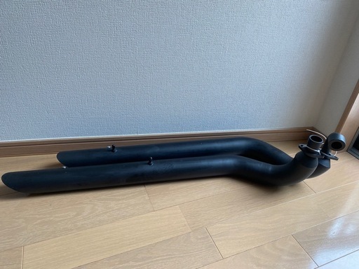 【未使用】ドラッグスター400用　ガレージT&Fドラッグパイプマフラー（ブラック）