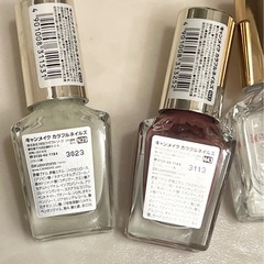 美品】キャンメイク ネイル 4本＋ハードナー＋トップコート 計6本セット 残量多めの画像