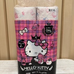 ①新品未使用✨キティちゃん トイレットペーパー クレーンゲーム獲得品 12ロール❁¨̮の画像