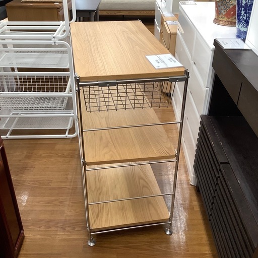無印良品 3段ステンレスユニットシェルフ【トレファク 川越店】