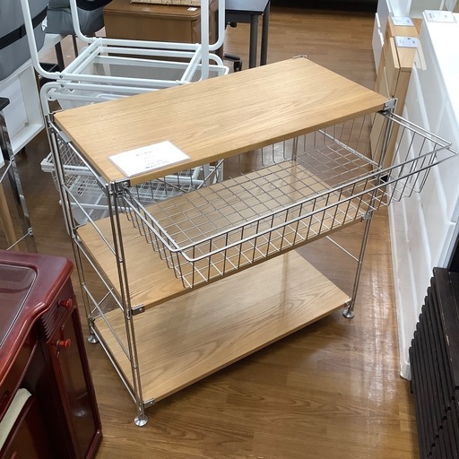 無印良品 3段ステンレスユニットシェルフ【トレファク 川越店】