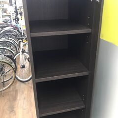 【ジャングルジャングル広陵店】食器棚　スリムタイプ　ブラウンの画像