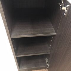 【ジャングルジャングル広陵店】食器棚　スリムタイプ　ブラウンの画像