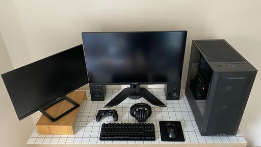 自作ゲーミングPC＋モニター（2台）＋周辺機器フルセット！