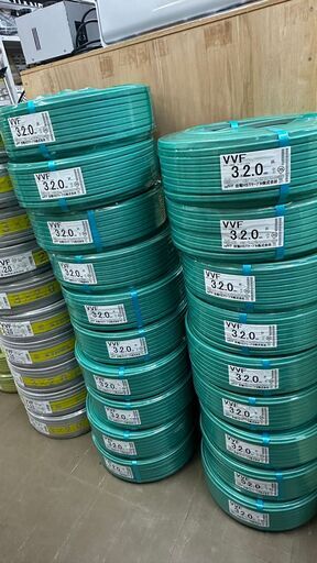 ?在庫大量にあります！? 電線 VVFケーブル 2ミリ3芯 3×2.0 ハンズクラフト博多店 博多区 東光
