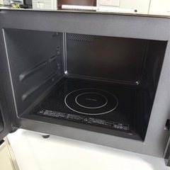 お引取り限定 美品 25年製 comfee' コンフィー 16L オーブンレンジ CF-EA162-BK 庫内フラット 角皿付きの画像