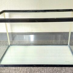 △ GEX 水槽 すいそう 強化プラスチック製 高さ 36cm 横幅 60cm 奥行 30cm 貯水確認済 全体的に傷、汚れあり 現状渡しの画像