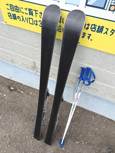 お引取り限定 ケスレー KASTLE AERO SPEED 7.9W レディースカービングスキーセット 140cm ストック付き