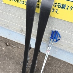 お引取り限定 ケスレー KASTLE AERO SPEED 7.9W レディースカービングスキーセット 140cm ストック付きの画像