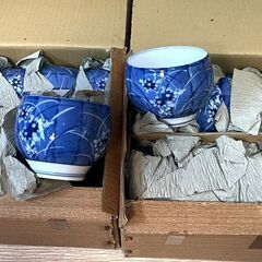 【B240】箱入り/湯呑み/湯呑/7箱セット/和食器/長期保管品の画像