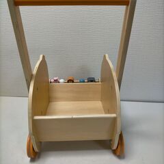 PolarB ポーラービー  エレファントバギー  象  手押し車  木製 手押し車 プッシュカー 赤ちゃん用 ベビーウォーカー 押し車 知育玩具 乗り物 おもちゃ  250917-4Yの画像