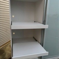 古賀家具工業 食器棚 140OP フィルミア 2020年製 W140 H180 D55の画像