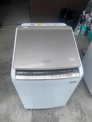 NO B490?福岡市内配送設置無料✨?BW-DV100E-N 縦型洗濯乾燥機 ビートウォッシュ シャンパン [洗濯10.0kg /乾
