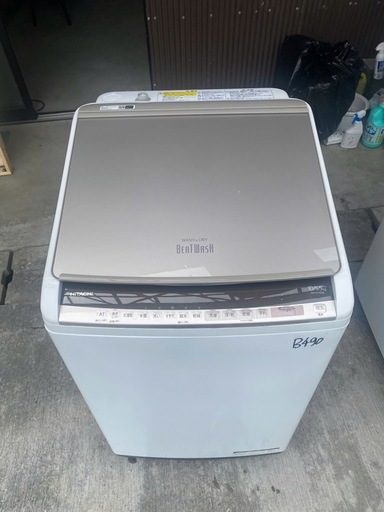 NO B490?福岡市内配送設置無料✨?BW-DV100E-N 縦型洗濯乾燥機 ビートウォッシュ シャンパン [洗濯10.0kg /乾