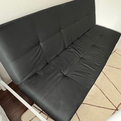 【値段相談可】黒いソファベットの画像