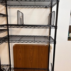 スチールラック脚2本の画像