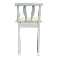 【2509015】チェア（ホワイト／ベージュ座面）の画像