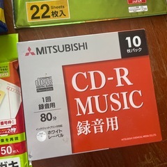 【大量‼️未開封】ラミネートフィルム2箱➕スーパーファイン紙➕写真用紙➕インクジェット用ハガキセット➕CD-R録音用　の画像