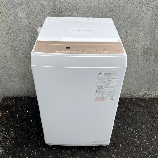 【美品】TOSHIBA 全自動洗濯機 6kg ピュアホワイトAW-6GA4