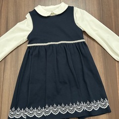 フォーマルワンピース３点セット⭐️130㎝の画像