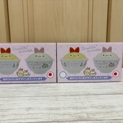 新品未使用 すみっコぐらし えびてんのしっぽ どんぶり2個セット クレーンゲーム獲得品❁¨̮の画像