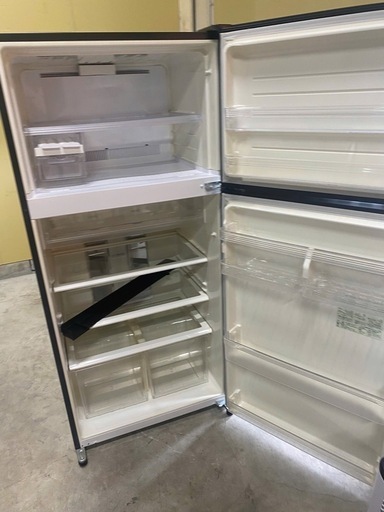 NO B499?福岡市内配送設置無料✨?シャープ SHARP プラズマクラスター搭載冷蔵庫 （545L・右開き） 2ドア ブラック系 