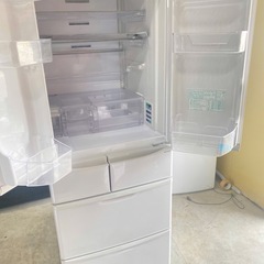 NO B500🌈福岡市内配送設置無料✨🌈シャープ SHARP プラズマクラスター冷蔵庫 (465L・フレンチドア) 6ドア ブライトシルバー SJ-PF47B-Sの画像