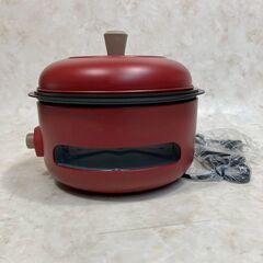 A7925【お買い得商品‼】 recolte レコルト Party Cooker パーティークッカー 2023年製 たこ焼きプレート ホットプレート マルチ鍋  RRF-3(R)の画像