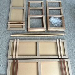 祭壇　木製後飾3尺3段＋白布の画像