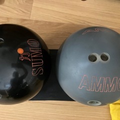 ポーリング　球2個　シューズ　袋セットの画像