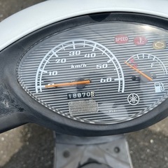 軽整備済み‼️ JOG DX 前輪新品　割れあり　配送可能　現車確認可能の画像