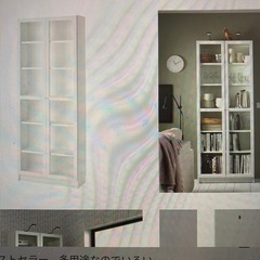 IKEA🚪付本棚、飾り棚の画像