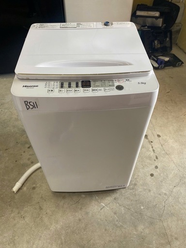 NO B511?福岡市内配送設置無料✨?Hisence 洗濯機 HW-E5504 2021年製 5.5kg 