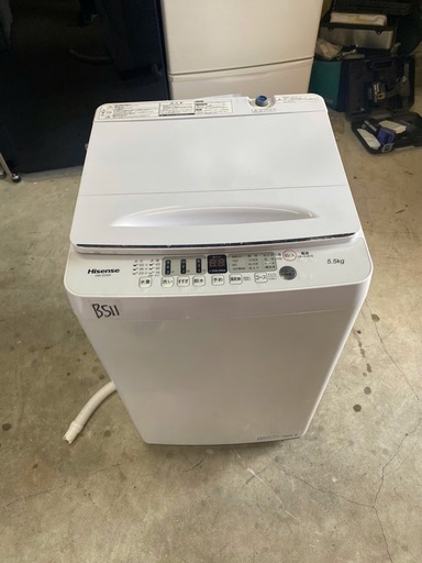 NO B511?福岡市内配送設置無料✨?Hisence 洗濯機 HW-E5504 2021年製 5.5kg 