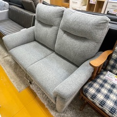 【リサイクルサービス八光】幅142㎝　ニトリ　ハイバック2Ｐソファ　ナルタ　グレーの画像
