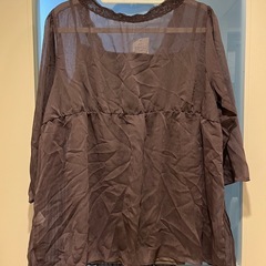 新品未使用　タグ付き　トップス　重ね着　レース　ブラウス　キャミソール　セットの画像
