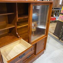 ガラス引き戸｜3段引き出し｜茶箪笥｜茶棚の画像