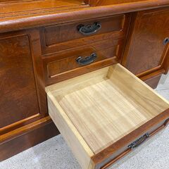 ガラス引き戸｜3段引き出し｜茶箪笥｜茶棚の画像