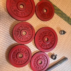 自作のダンベルの画像