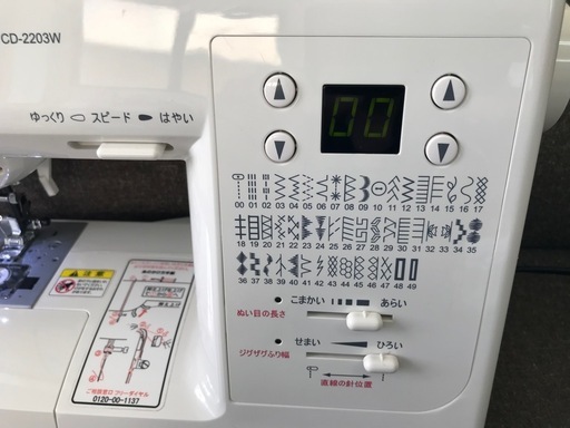 【売れました】美品★JAGUAR CPミシンCD-2203W★整備品