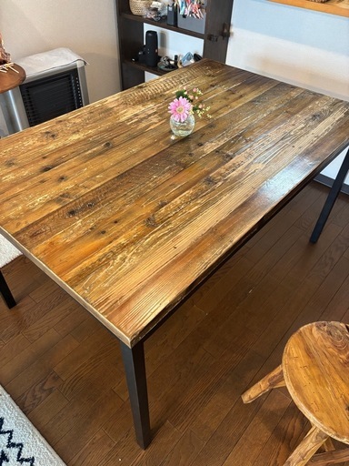 ダイニングテーブル パイン古材 135cm