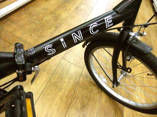 自転車 折りたたみ自転車 SINCE 20インチ シマノ6段変速 ブラック 中古 札幌市 厚別区