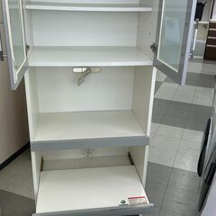 ★リユースのサカイ千葉中央店★  レンジ台 グレー H180×D41×W70 クリーニング済み TC4644の画像