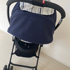 即お渡し可能♪　Aprica 軽量　ベビーカー　カルーンエアー　限定デザイン　アップリカ　ネイビー　ブルーウォーター　ab　　の画像