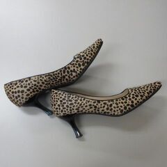 ▽ NEORHYTHM ヒョウ柄パンプス 22.5cm ネオリズムの画像